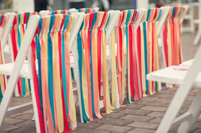 wedding chair ribbons