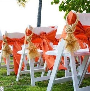 Adorable chair decoration ideas! - weddingfor1000.com nautical beach