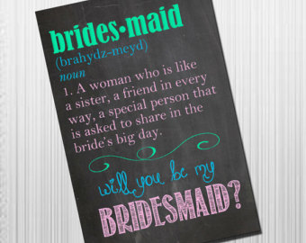bridesmaid letter