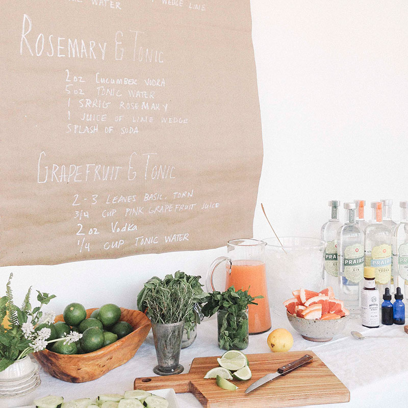 Build Your Own Gin and Tonic Bar