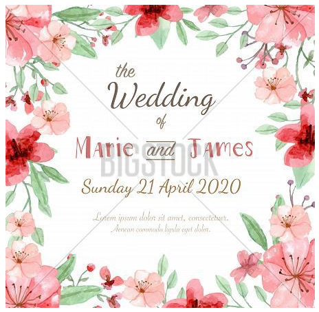 Wedding Vector Invitations