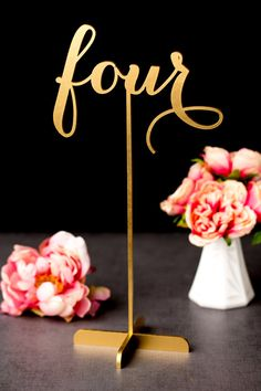 gold table numbers