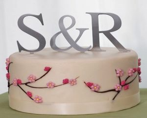 winter wedding cake topper