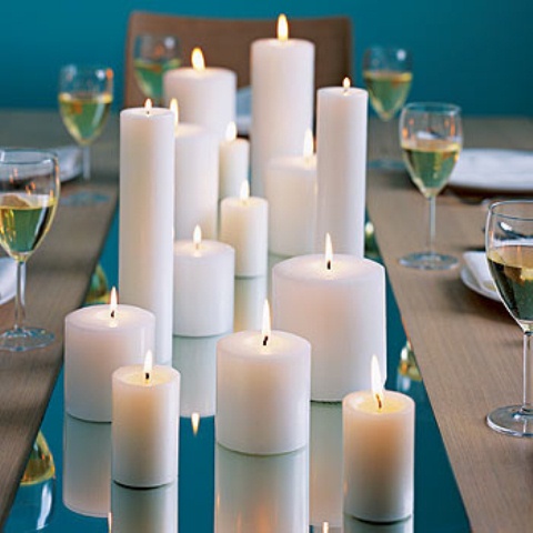 long candle centerpiece 