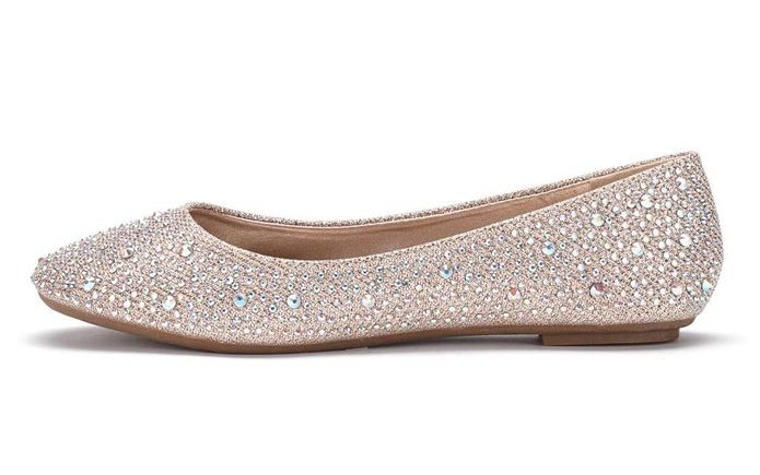 embellished ballet flats to wear when your heels start to hurt! -- weddingfor1000.com