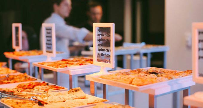 Fun Flatbread Station for your wedding