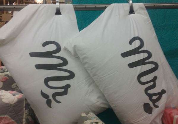 welcoming pillows at your honeymoon location