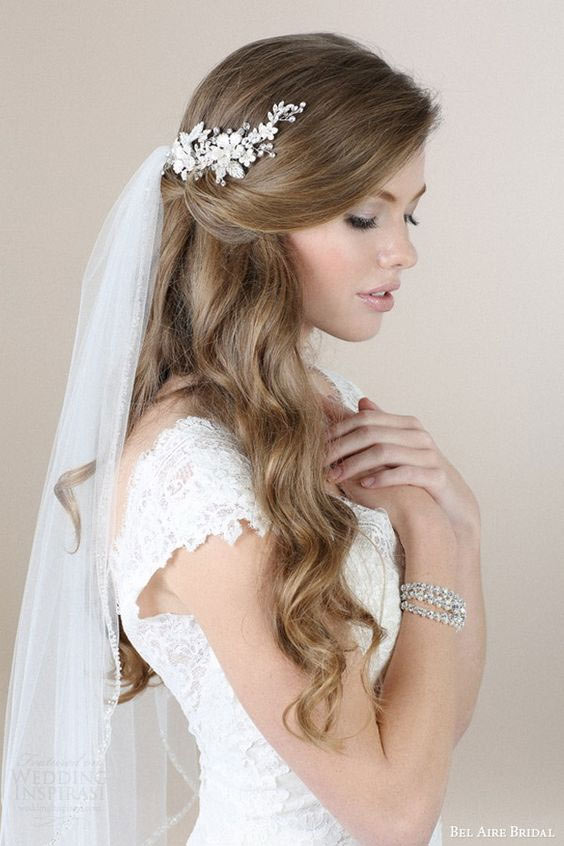 your wedding look - veil on side