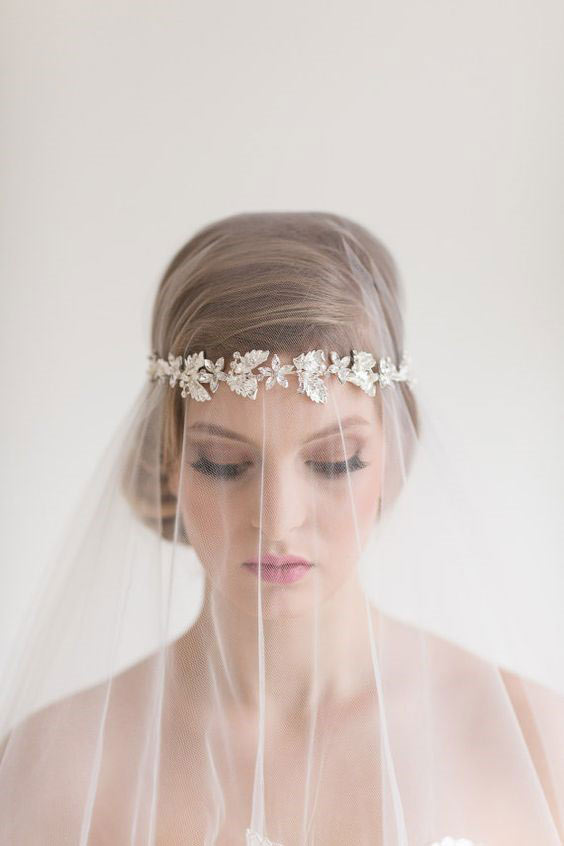 Your Wedding Day Look - beaded wedding veil