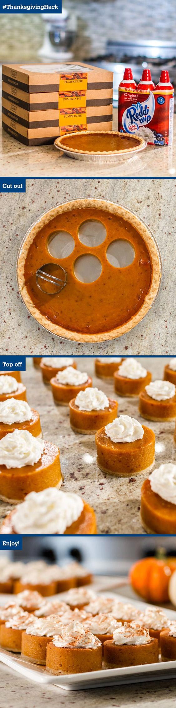 Pumpkin Pie Bites // Small Sweets for a Dessert Reception - weddingfor1000.com