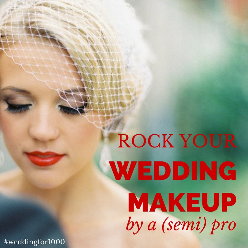 Rock Your Wedding Makeup by a (Semi) Pro - weddingfor1000.com shares how!