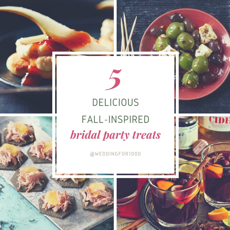 5 Delicious Ideas for Fall-Inspired Bridal Shower Treats - weddingfor1000.com